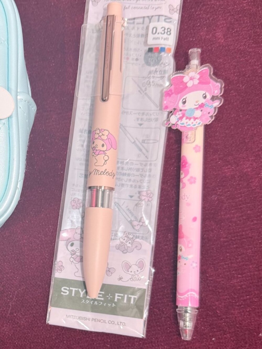 Sanrio My Melody Pouch & 2 My Melody Gel Pens Tokyo Japan Merch. New With Tags - Picture 4 of 9